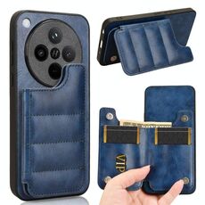 Per OPPO Find X8 Custodia per telefono con motivo a mucca e carta da cucire (blu)