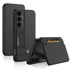 Per Samsung Galaxy S25+ 5G GKK Flip Wallet Custodia in pelle per telefono (nero)