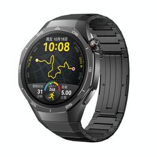 Per Huawei Watch GT 5 Pro 46mm Cinturino in titanio con chiusura pieghevole a pressione (nero)