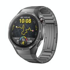 Per Huawei Watch GT 5 Pro 46mm Cinturino in titanio con chiusura pieghevole a pressione (grigio titanio)