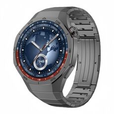 Per Huawei Watch GT 5 Pro Cinturino pieghevole in titanio con sgancio rapido (grigio)