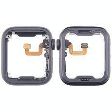 Per Apple Watch Series 6 44MM LTE Piastra lunetta centrale in lega di alluminio con cavo flessibile Crown Spin Axis (grigio)