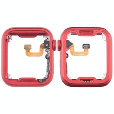 Per Apple Watch Series 6 44MM LTE Piastra lunetta centrale in lega di alluminio con cavo flessibile Crown Spin Axis (rosso)