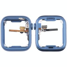 Per Apple Watch Series 7 45MM GPS in lega di alluminio con lunetta centrale e cavo flessibile per asse di rotazione della corona (blu)