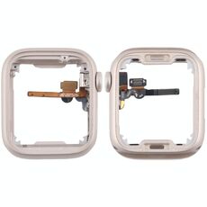Per Apple Watch Series 7/8/9 41MM LTE Piastra lunetta centrale in lega di alluminio con cavo flessibile Crown Spin Axis (Starlight)