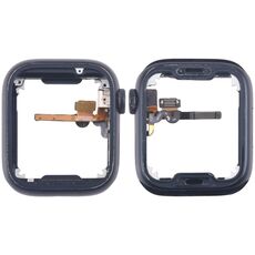Per Apple Watch Series 7/8/9 45MM LTE Piastra lunetta centrale in lega di alluminio con cavo flessibile Crown Spin Axis (mezzanotte)