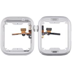 Per Apple Watch Series 8/9 41MM GPS in lega di alluminio con piastra per cornice centrale e cavo flessibile per asse di rotazione della corona (argento)