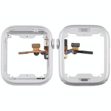 Per Apple Watch Series 8/9 45MM GPS in lega di alluminio con piastra per cornice centrale e cavo flessibile per asse di rotazione della corona (argento)