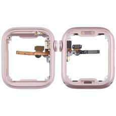 Per Apple Watch Series 9 41MM LTE Piastra lunetta centrale in lega di alluminio con cavo flessibile Crown Spin Axis (rosa)