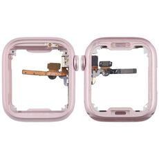 Per Apple Watch Series 9 45MM LTE Piastra lunetta centrale in lega di alluminio con cavo flessibile Crown Spin Axis (rosa)