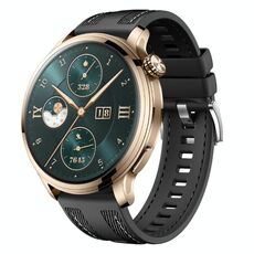 Per Honor Watch 4 Pro Push Connector 22mm Cinturino per orologio in nylon e silicone ibrido (nero)