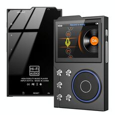 Lettore musicale Bluetooth HIFI da 2,4 pollici DSD256 Mastering Sound Quality Walkman, memoria: 16 GB (nero)