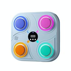 Giocattolo di decompressione domestico per bambini con bersaglio da boxe per musica Bluetooth intelligente con display digitale (blu)