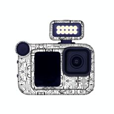 Per GOPro HERO13 Black Camera Adesivi Pellicola protettiva per il corpo, Stile: 08 Circuito Bianco