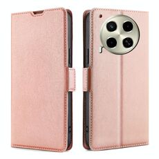 Per Tecno Camon 30 Custodia in pelle con fibbia laterale ultra sottile e flip orizzontale (oro rosa)