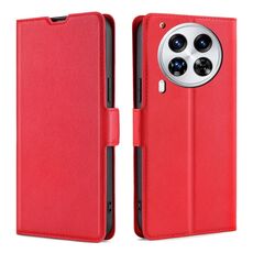 Per Tecno Camon 30 Premier 5G Custodia in pelle con fibbia laterale ultrasottile e flip orizzontale (rosso)