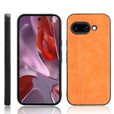 Per Google Pixel 9a Custodia per telefono con motivo a mucca e cuciture (giallo)