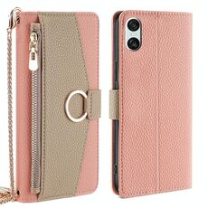 Per Sony Xperia 10 VI Crossbody Litchi Texture Custodia in pelle per telefono (rosa)