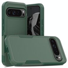 Per Google Pixel 9 Pro XL 2 in 1 PC + TPU Custodia per telefono (verde scuro)