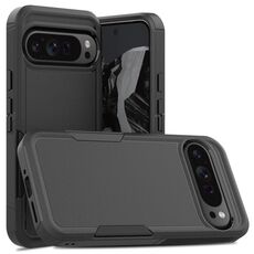 Per Google Pixel 9 Pro XL 2 in 1 PC + TPU Custodia per telefono (nero)