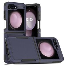 Per Samsung Galaxy Z Flip6 5G 2 in 1 PC + custodia per telefono in TPU (blu scuro)