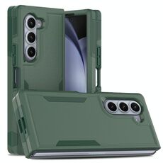 Per Samsung Galaxy Z Fold6 5G 2 in 1 PC + custodia per telefono in TPU (verde scuro)