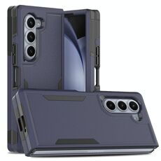 Per Samsung Galaxy Z Fold6 5G 2 in 1 PC + Custodia per telefono in TPU (blu scuro)
