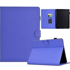 Per Amazon Kindle Paperwhite 12a generazione 2024 Custodia in pelle per tablet intelligente con trama in fibra di colore solido (viola)