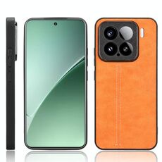 Per Xiaomi 15 Pro Custodia per telefono con motivo a mucca e cuciture (giallo)
