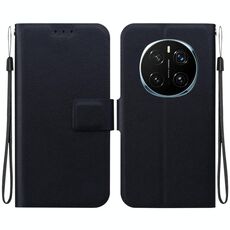 Per Honor Magic7 Pro Custodia per telefono in pelle con fibbia magnetica ultra sottile (nero)