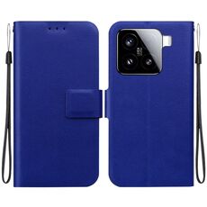 Per Xiaomi 15 Custodia per telefono in pelle con fibbia magnetica ultrasottile (blu)