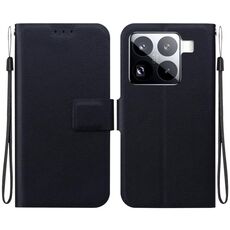 Per Xiaomi 15 Pro Custodia per telefono in pelle con fibbia magnetica ultra sottile (nero)