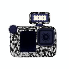 Per GOPro HERO13 Black Camera Adesivi Pellicola protettiva per il corpo, Stile: 14 Snake Scale Bianco