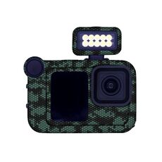 Per GOPro HERO13 Black Camera Adesivi Pellicola protettiva per il corpo, Stile: 16 Snake Scale Green