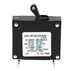Interruttore automatico di ripristino idraulico da sovraccarico 80 V CC, corrente nominale: 15 A