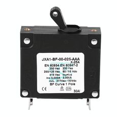 Interruttore automatico di ripristino idraulico da sovraccarico 80 V CC, corrente nominale: 25 A