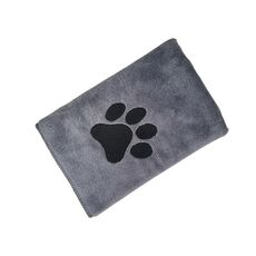 Asciugamano assorbente in microfibra per animali domestici, asciugamano per la pulizia del bagno di cani e gatti, dimensioni: 50x100 cm (grigio medio)