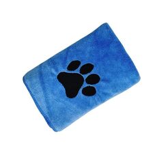Asciugamano assorbente in microfibra per animali domestici, asciugamano per la pulizia del bagno di cani e gatti, dimensioni: 35x75 cm (blu)