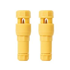 2 pezzi/confezione Connettore a T senza spellatura Connettore senza cablaggio per faretti (giallo)
