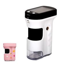 Microscopio portatile per osservazione di esperimenti biologici per studenti, modello: YM240 + custodia in silicone rosa