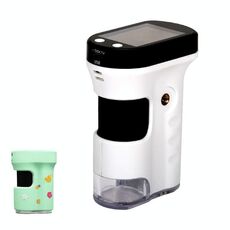 Microscopio portatile per osservazione di esperimenti biologici per studenti, modello: YM240 + custodia in silicone verde