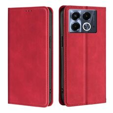 Per Infinix Note 40 5G Custodia in pelle magnetica Skin Feel (rosso)