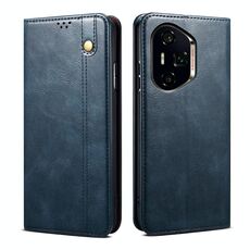 Per Honor 300 Ultra 5G Custodia per telefono in pelle con texture Crazy Horse Oil Wax (blu)