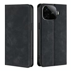 Per vivo iQOO Z9 Turbo Skin Feel Custodia magnetica in pelle per telefono (nero)