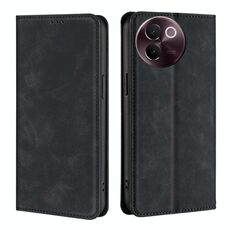Per vivo V30e 5G Custodia per telefono in pelle magnetica Global Skin Feel (nera)
