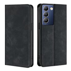 Per vivo Y100 5G IDN Custodia magnetica in pelle Skin Feel (nera)