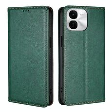 Per vivo iQOO Z9x 5G Gloss Oil Solid Color Magnetic Leather Phone Case (Verde)