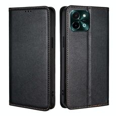 Per vivo Y28 4G Gloss Oil Solid Color Magnetic Leather Phone Case (Nero)