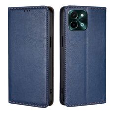 Per vivo Y28 4G Gloss Oil Solid Color Magnetic Leather Phone Case (Blu)