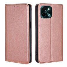 Per vivo Y28 4G Gloss Oil Solid Color Magnetic Leather Phone Case (Oro rosa)